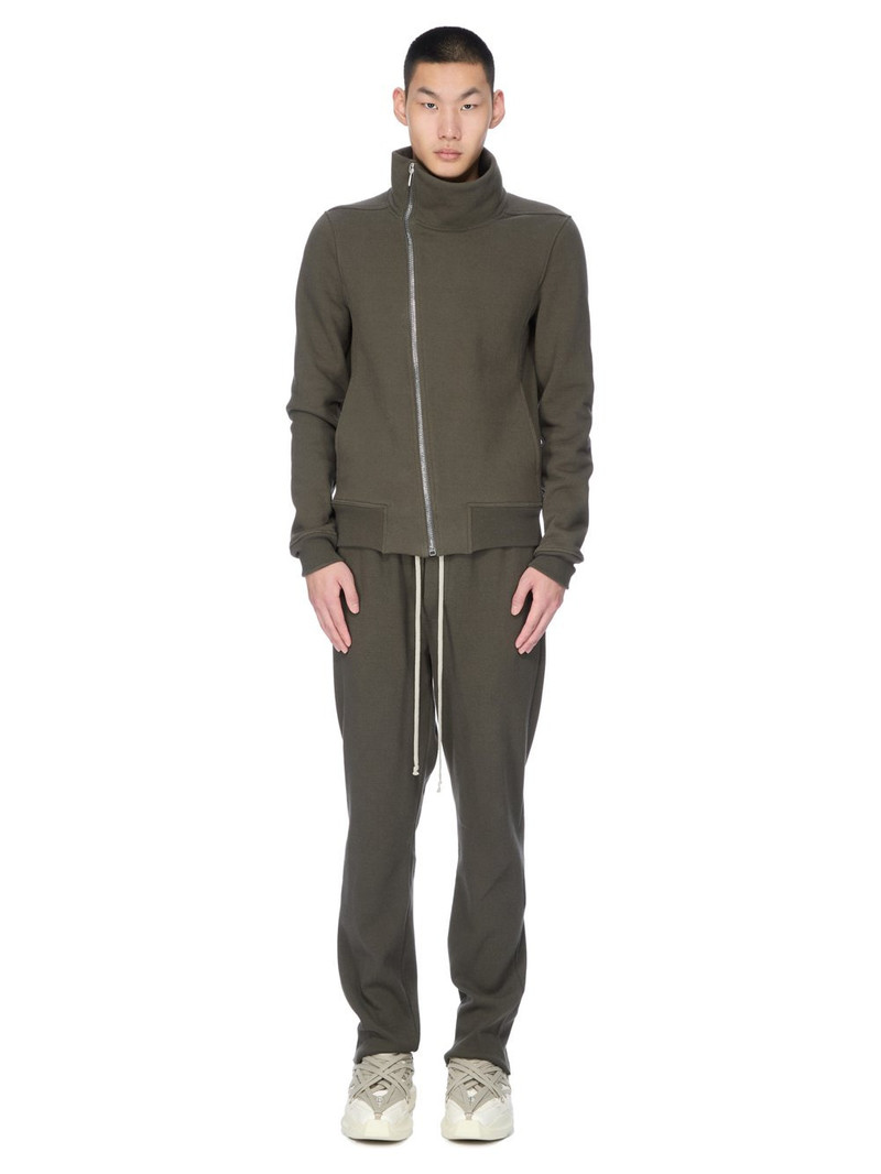 Rick Owens high-neck zip-front jacket outlook