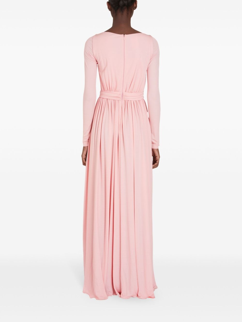 twist-front jersey maxi dress - 4