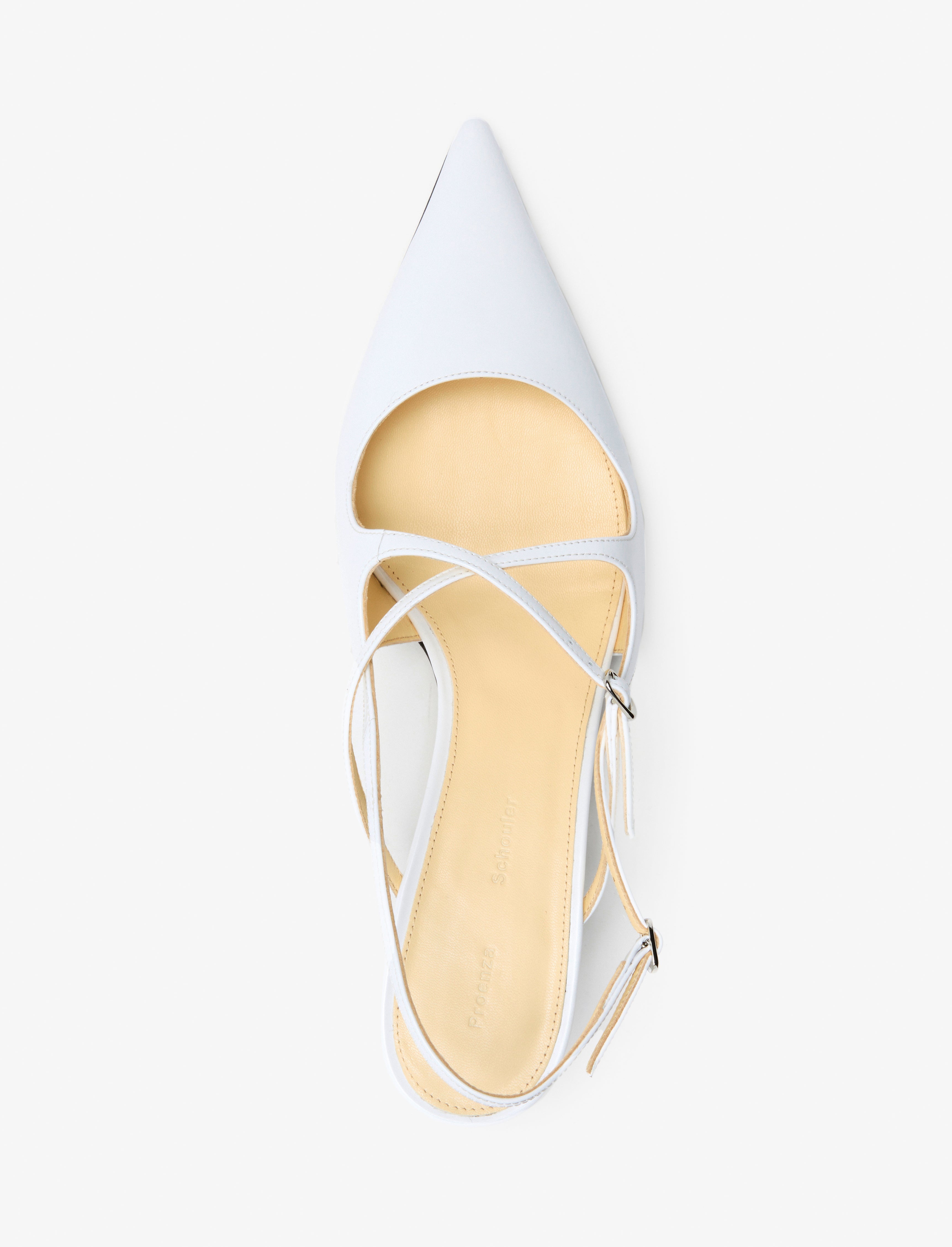 Slash Crossover Slingback Pumps in Spazzolato Leather - 4