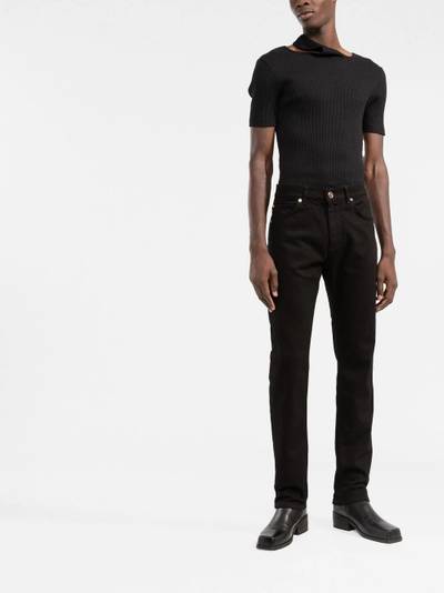 VERSACE mid-rise straight jeans outlook