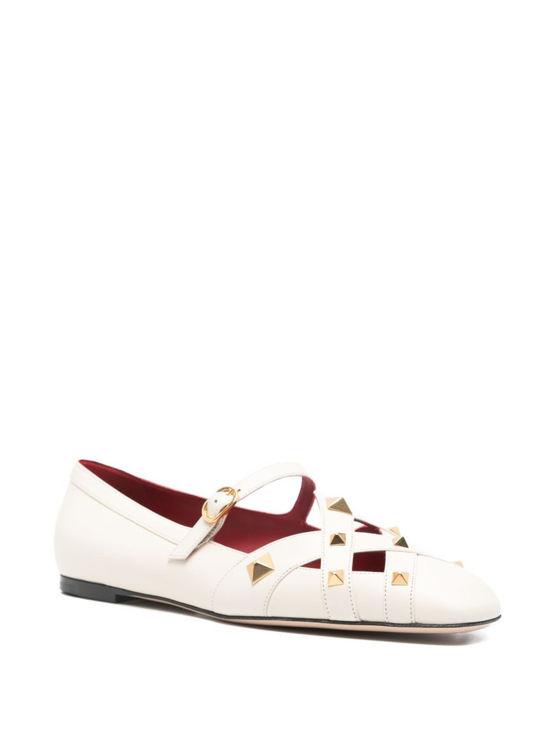 Valentino studdy rockstud ballet flats outlook