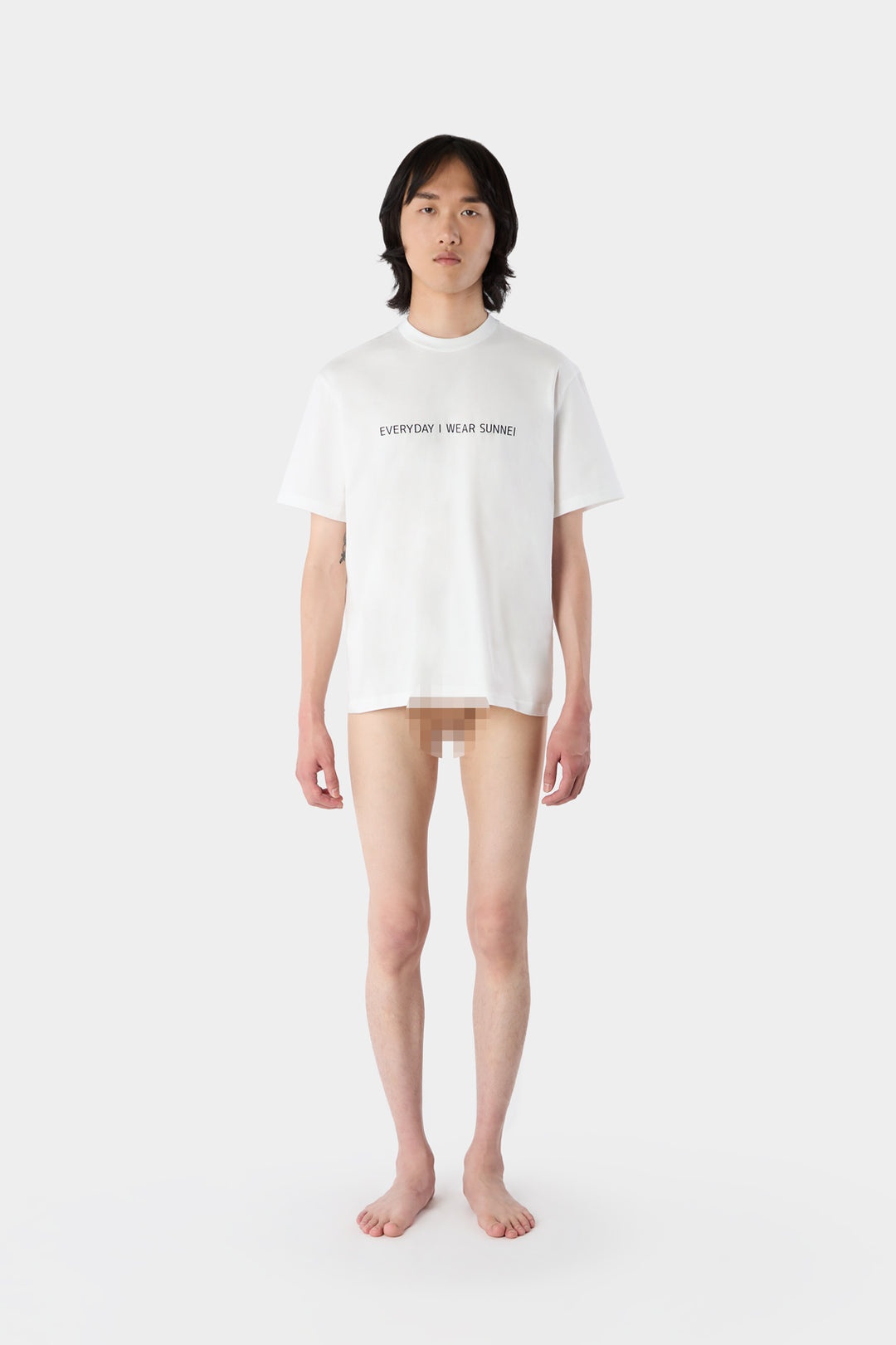 'EVERYDAY I WEAR SUNNEI' CLASSIC T-SHIRT / white - 4