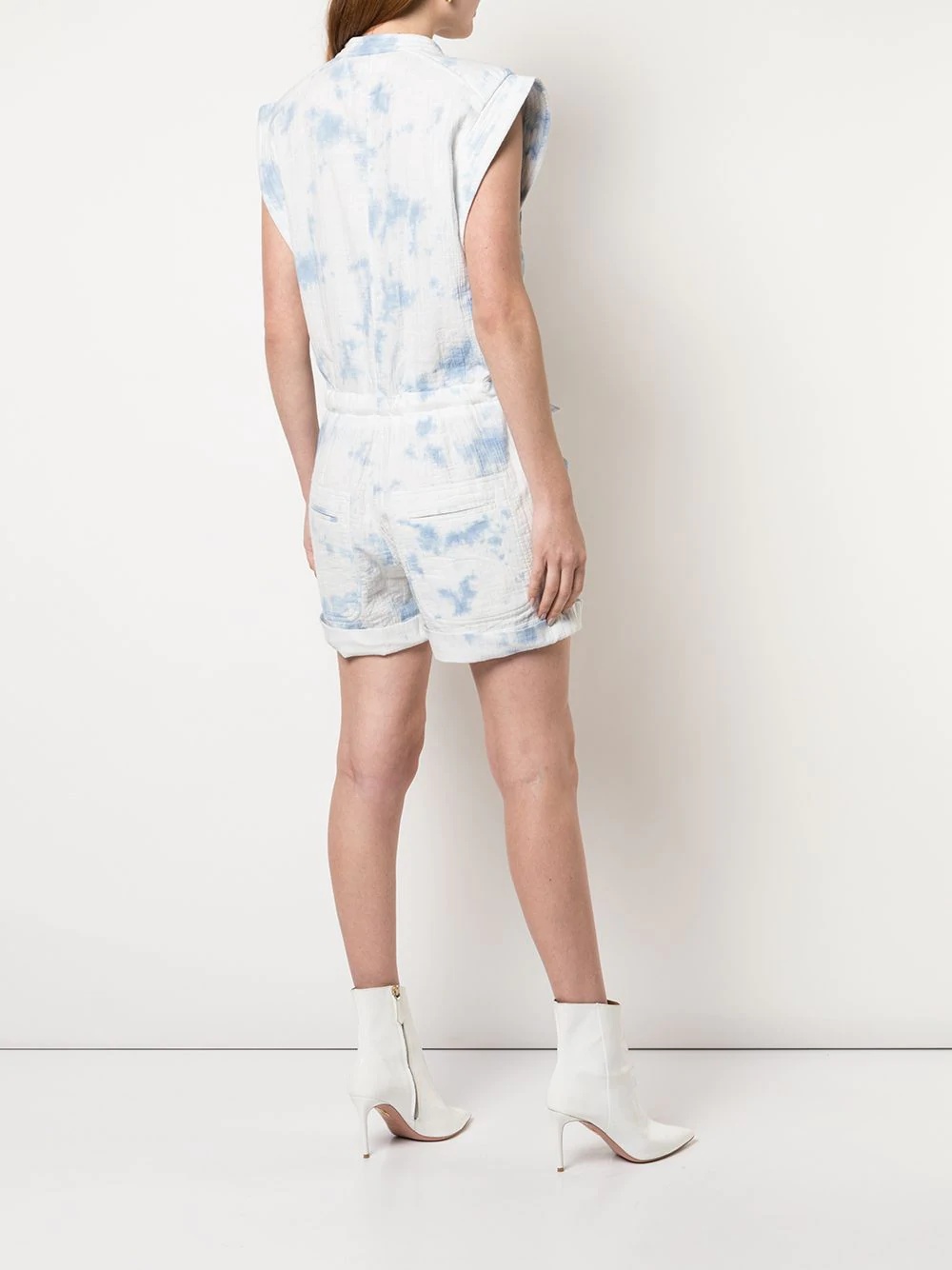 tie dye sky print playsuit - 4