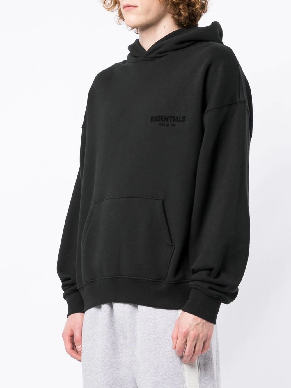 Essentials logo-print hoodie - 4