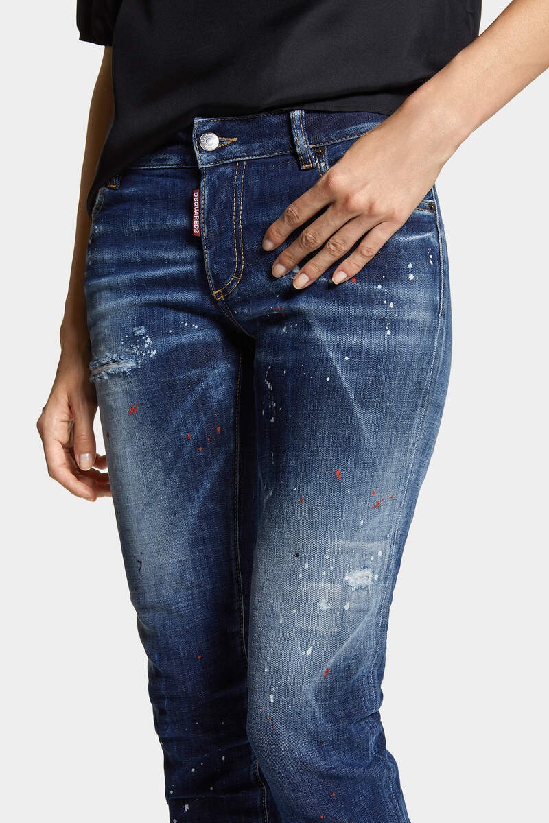 MEDIUM EASY WASH MEDIUM WAIST JENNIFER JEANS - 5