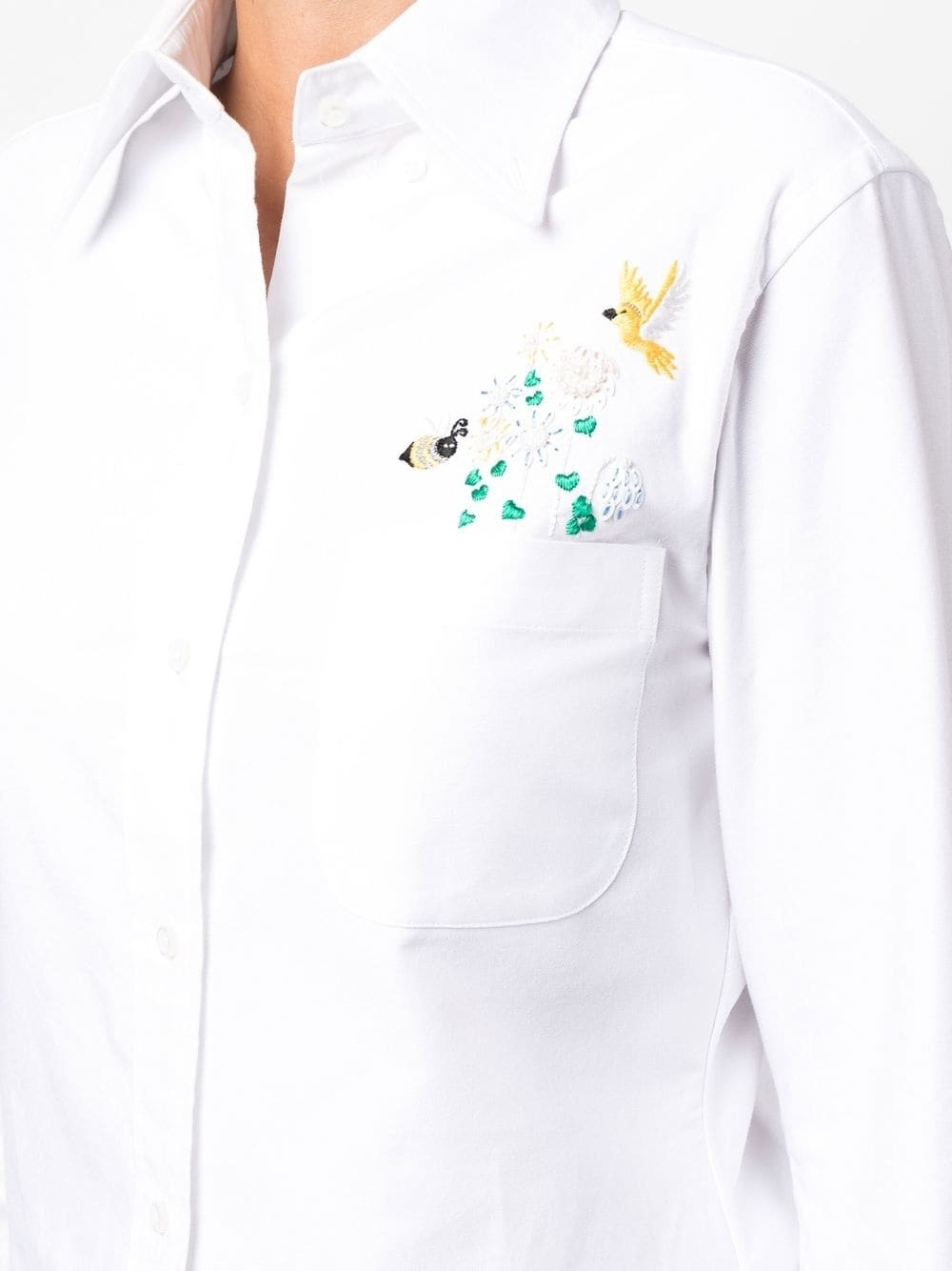 embroidered long-sleeve shirt - 5