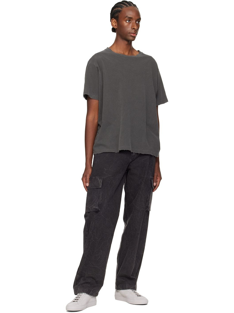 Common Projects Gray Achilles Tonal Suede Sneakers outlook