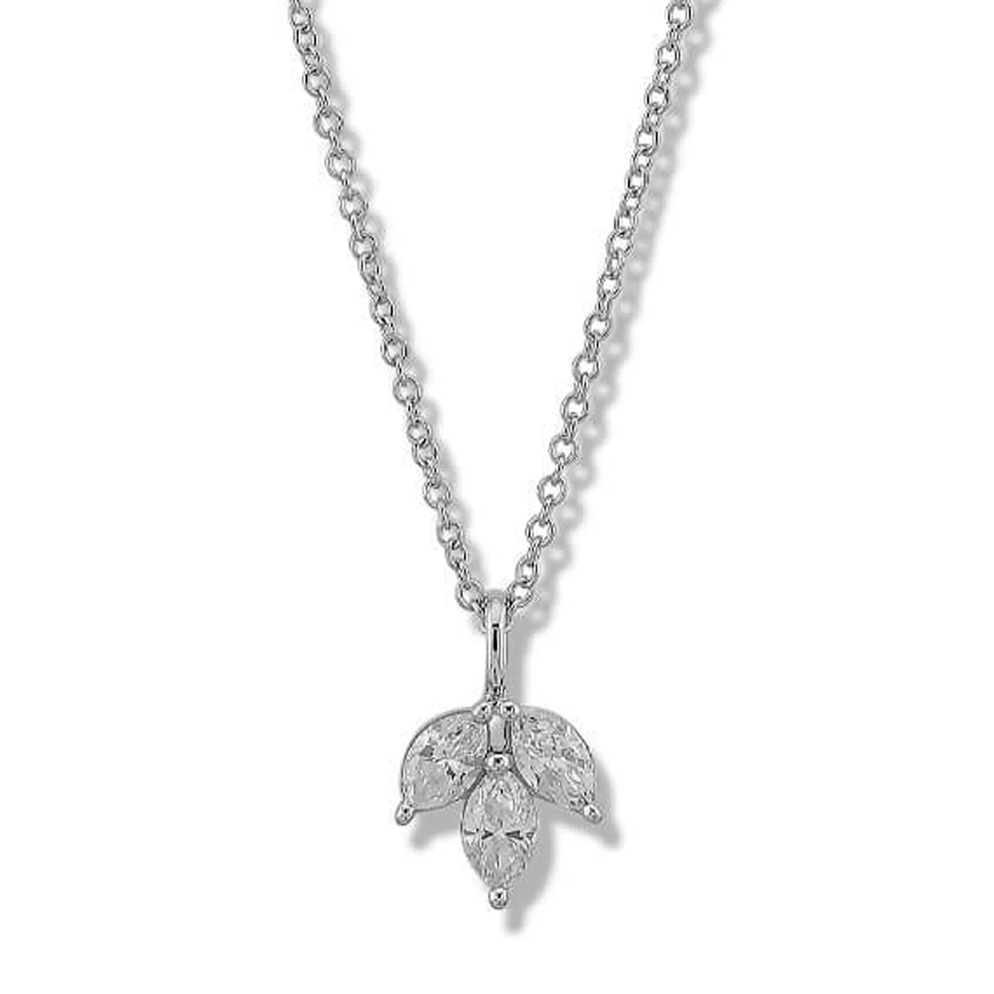 LAB-Created Diamond Fleur Choker - 1