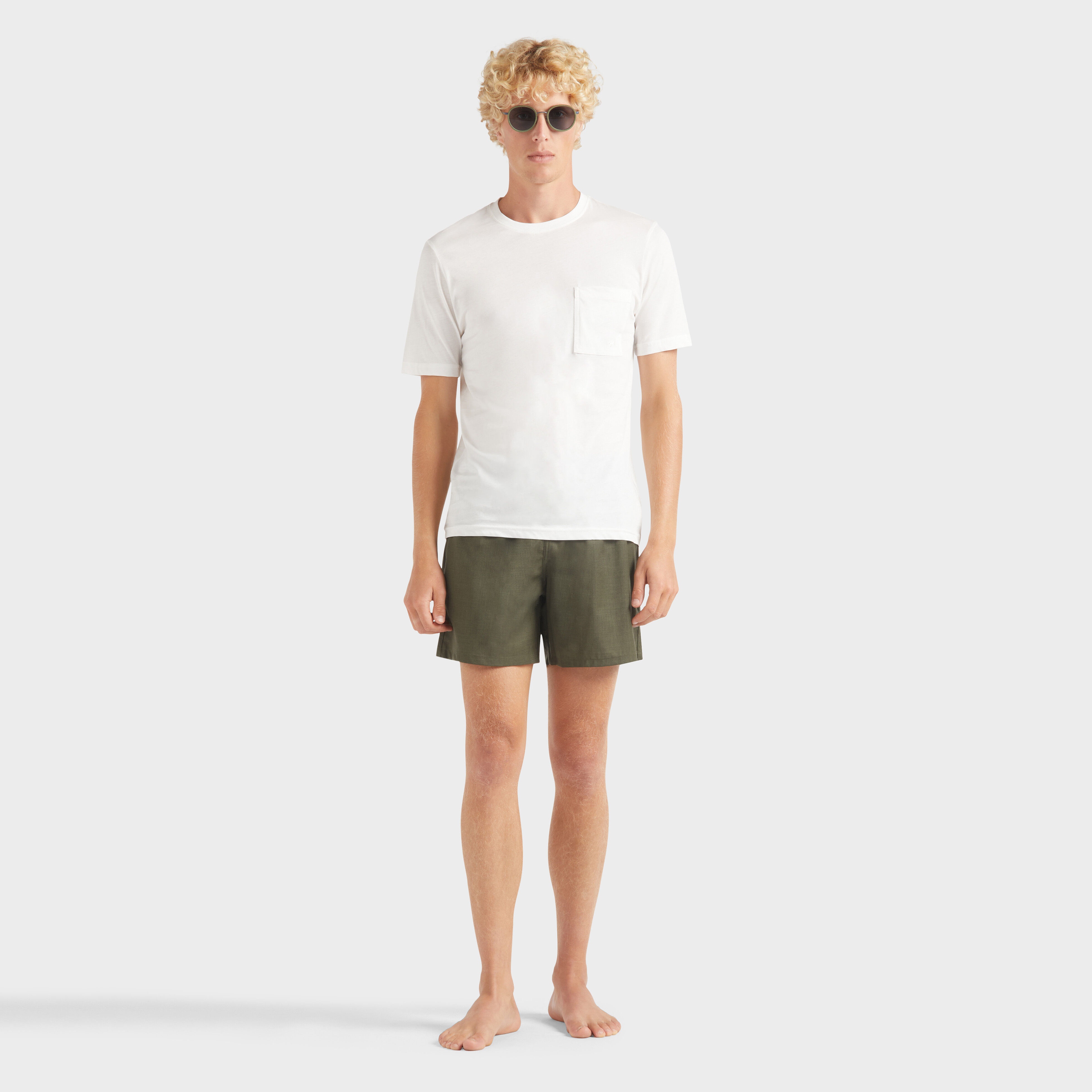 Men Merinos Wool Swim Trunks Bicolore - 5