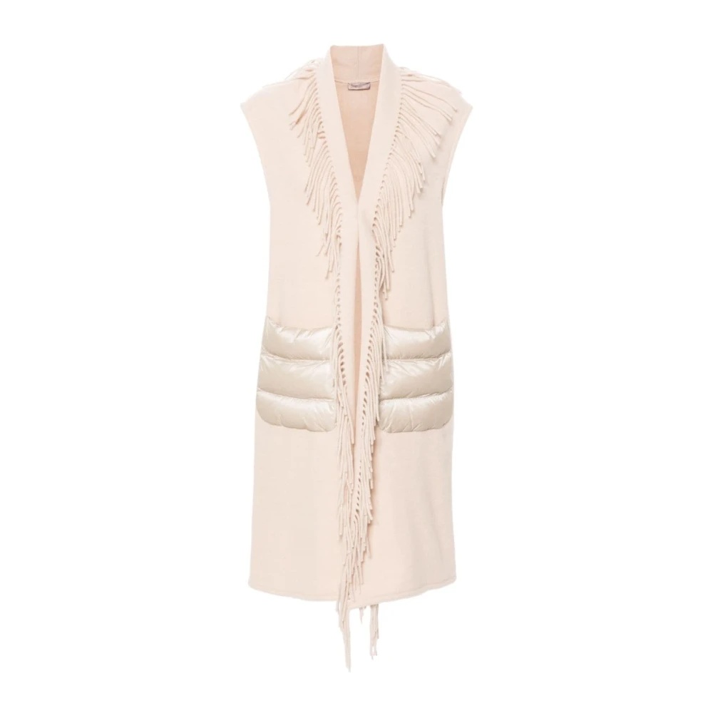 ベスト・ジレ HERNO FW24 Wool and cashmere sleeve coat (GC00067DR 1982) Herno - Grey Textured Silk & Cashmere Vest | Mitchell Stores