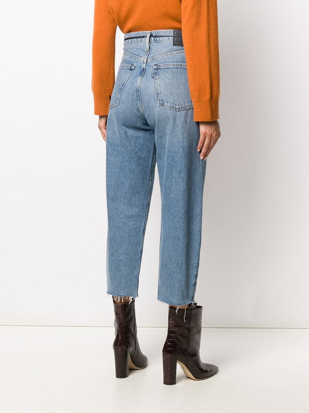 high-rise cropped boyfriend jeans - 4