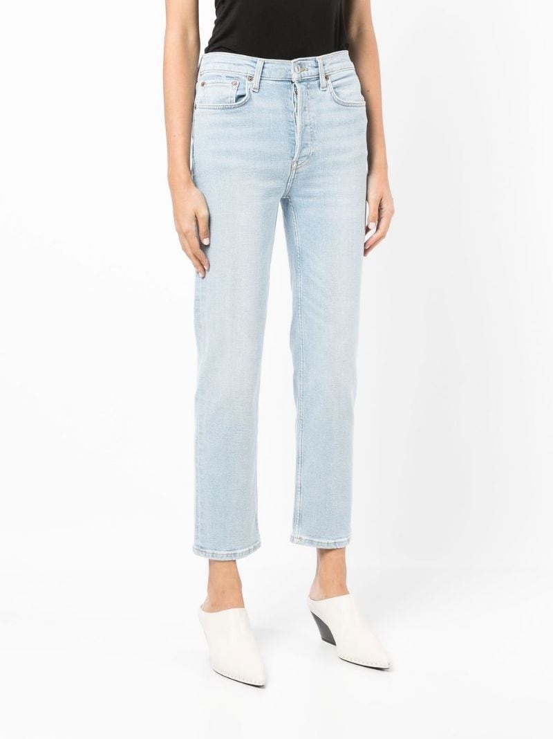 high-rise straight-leg jeans - 3