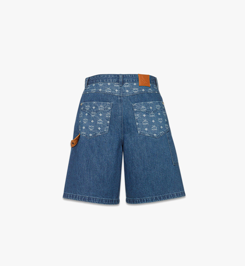 Monogram Shorts in Denim Jacquard 3