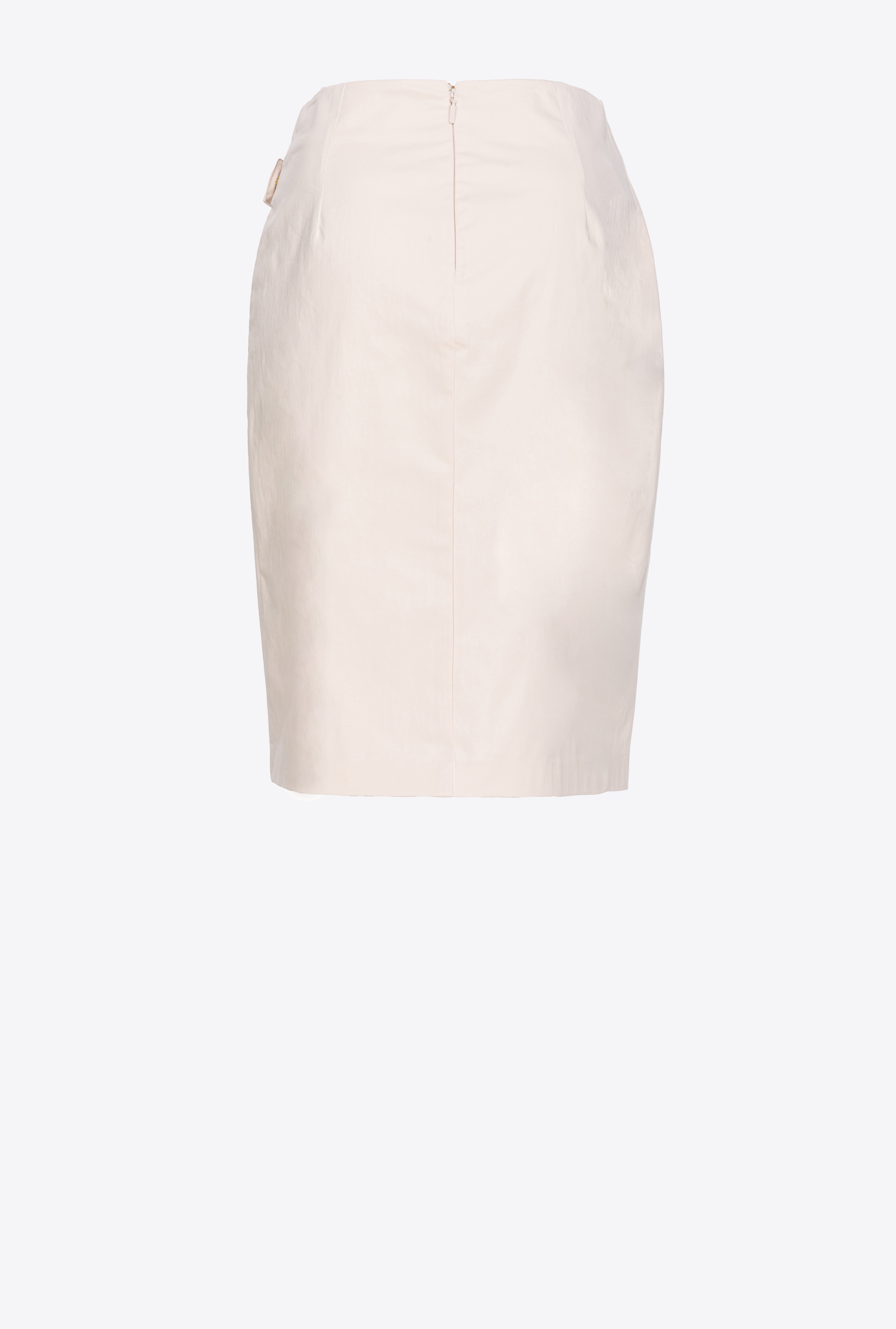 TECHNICAL SATIN CALF-LENGTH SKIRT WITH PIERCING BUCKLE - 2