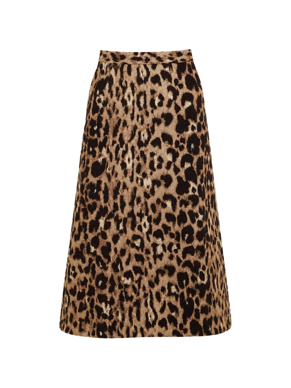 Amara leopard-print midi skirt - 1