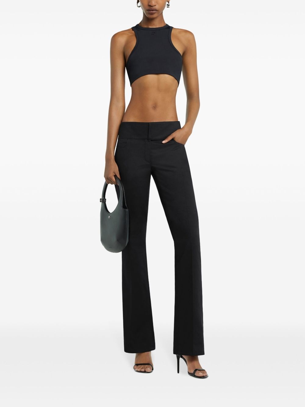 racerback crop top - 2