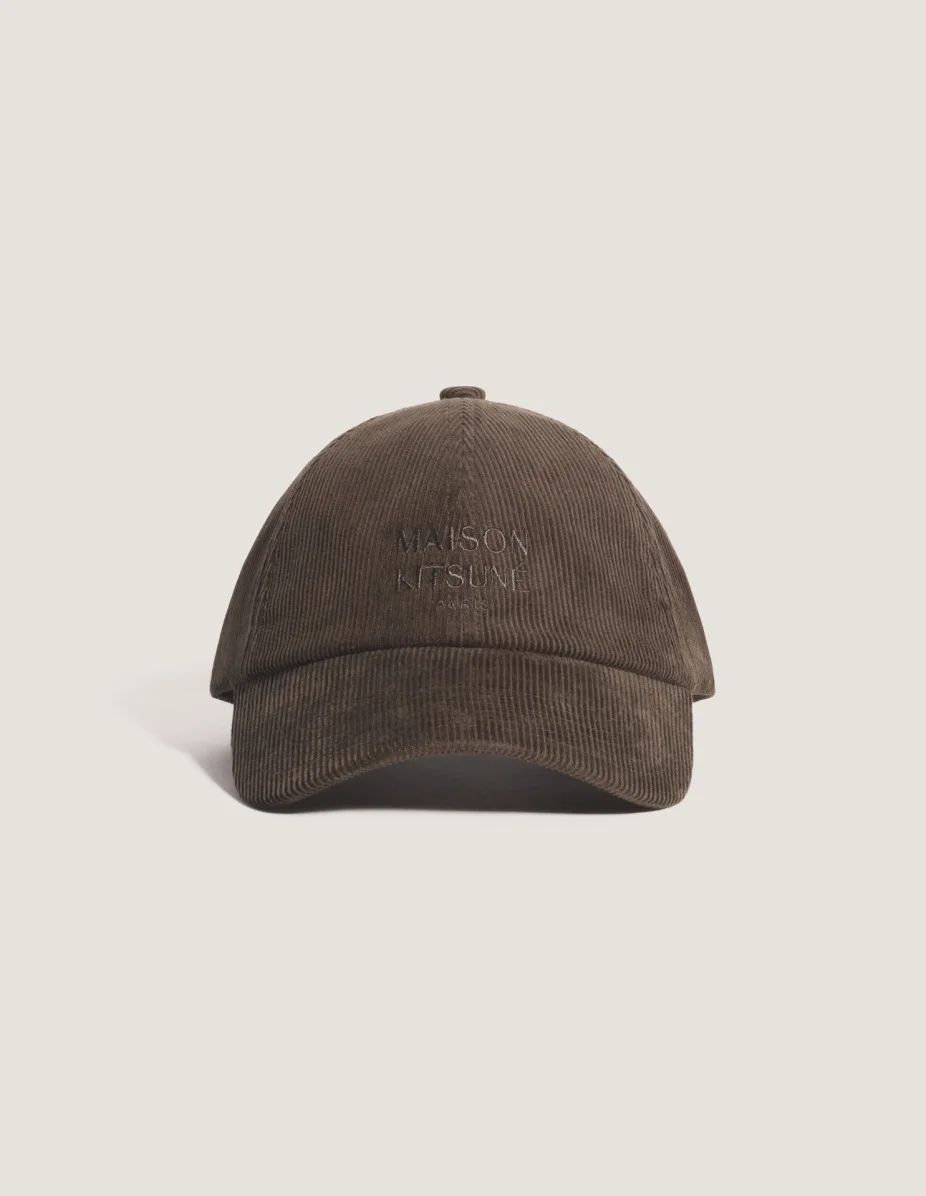 MAISON KITSUNE PARIS CORDUROY CAP - 1