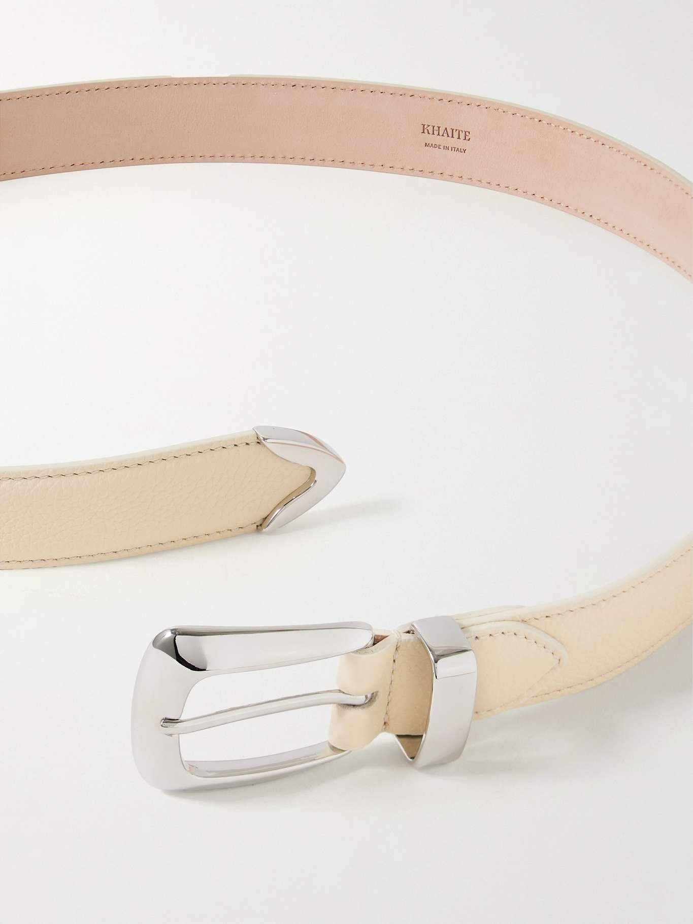 Benny textured-leather belt - 3