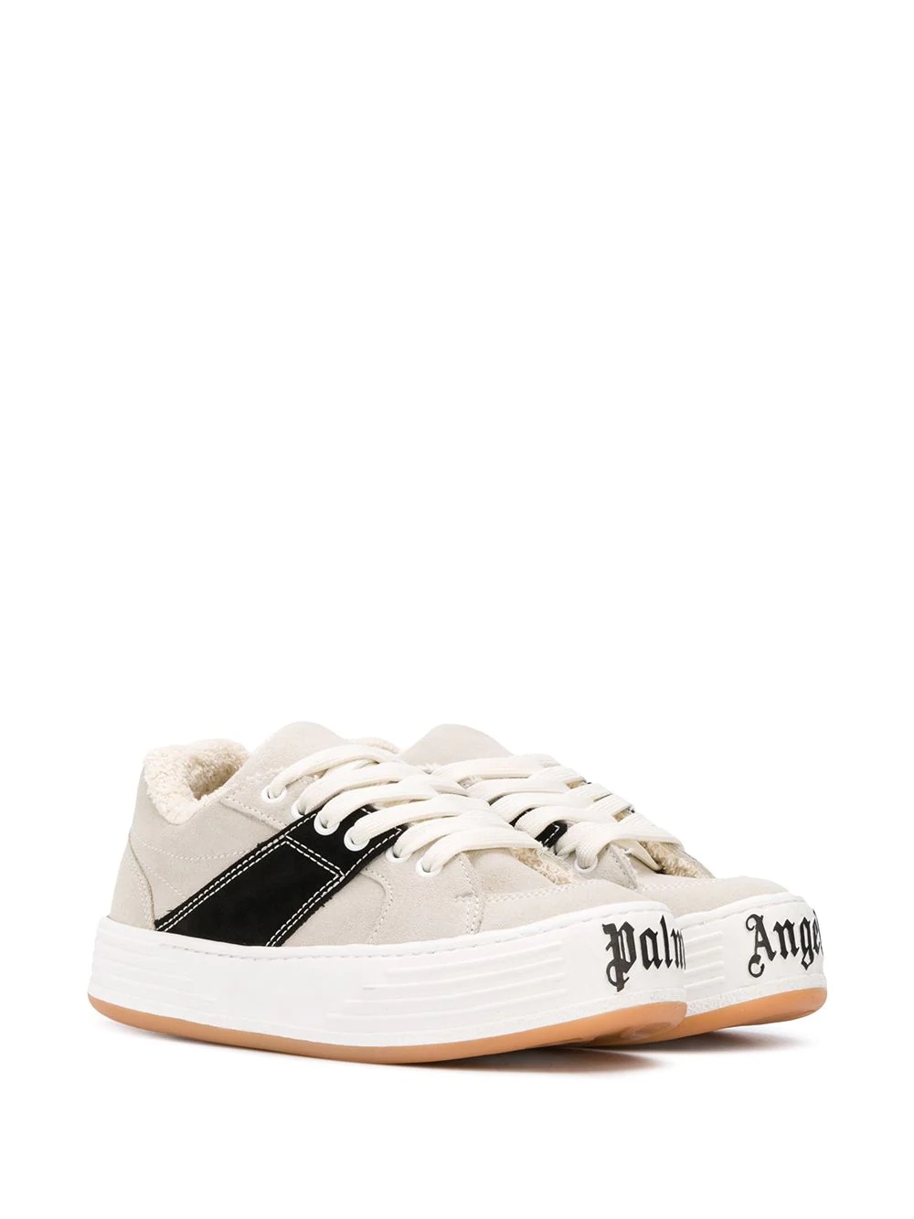 logo-print low-top sneakers - 2