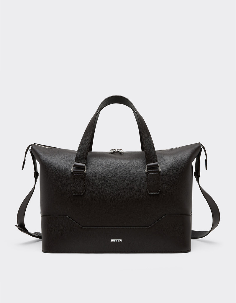 Garnet leather duffle bag 1