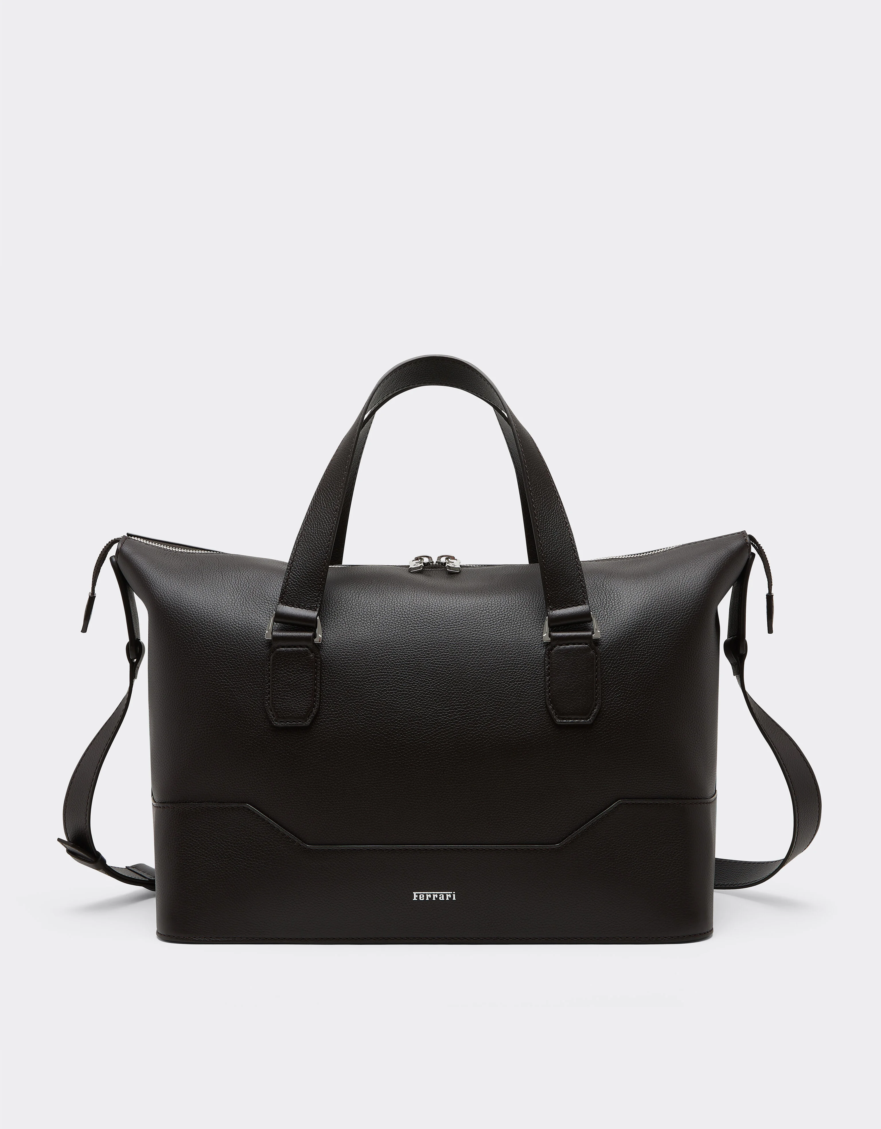 Garnet leather duffle bag - 1