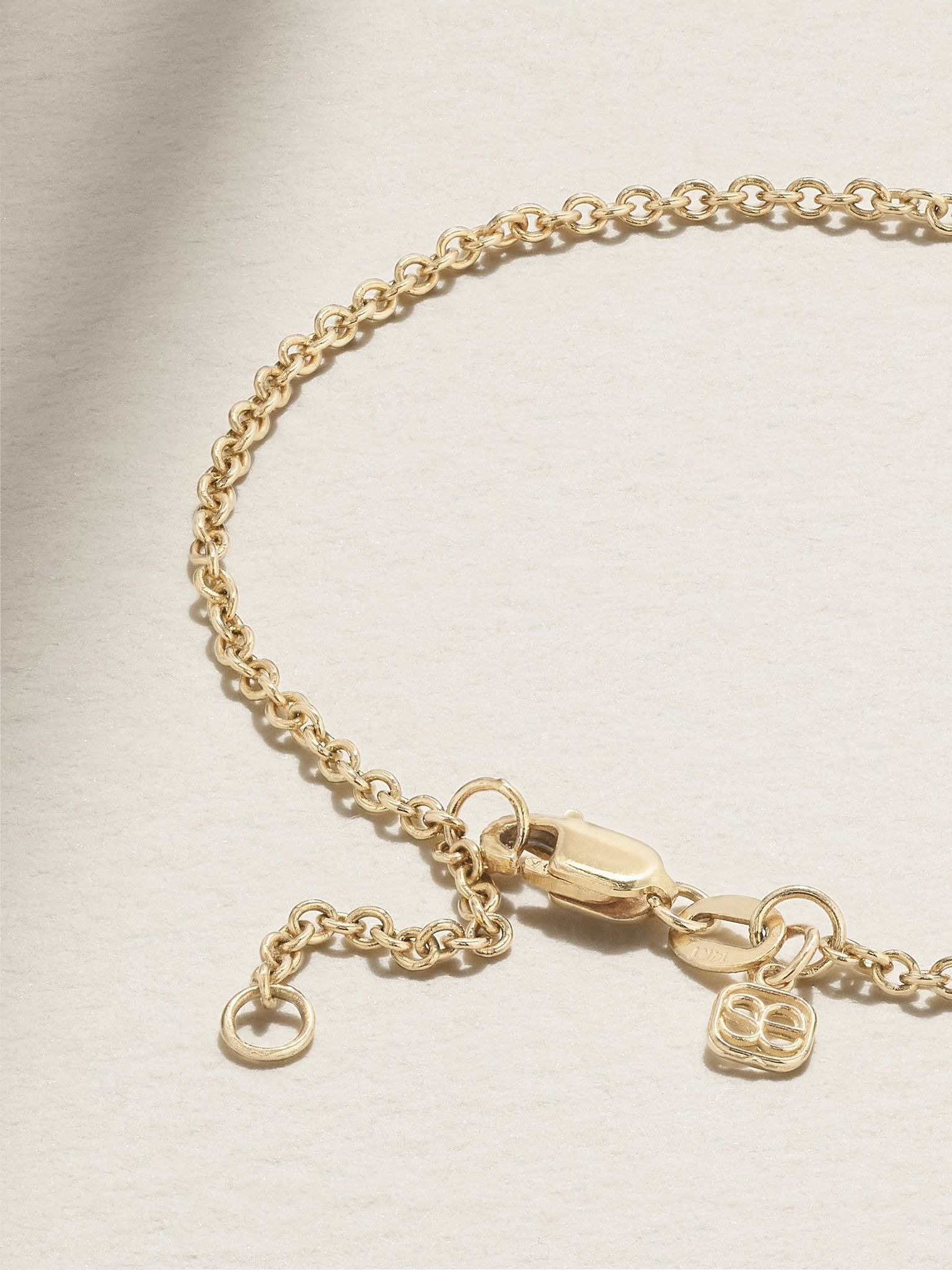 Love medium 14-karat gold diamond bracelet Gold - 3