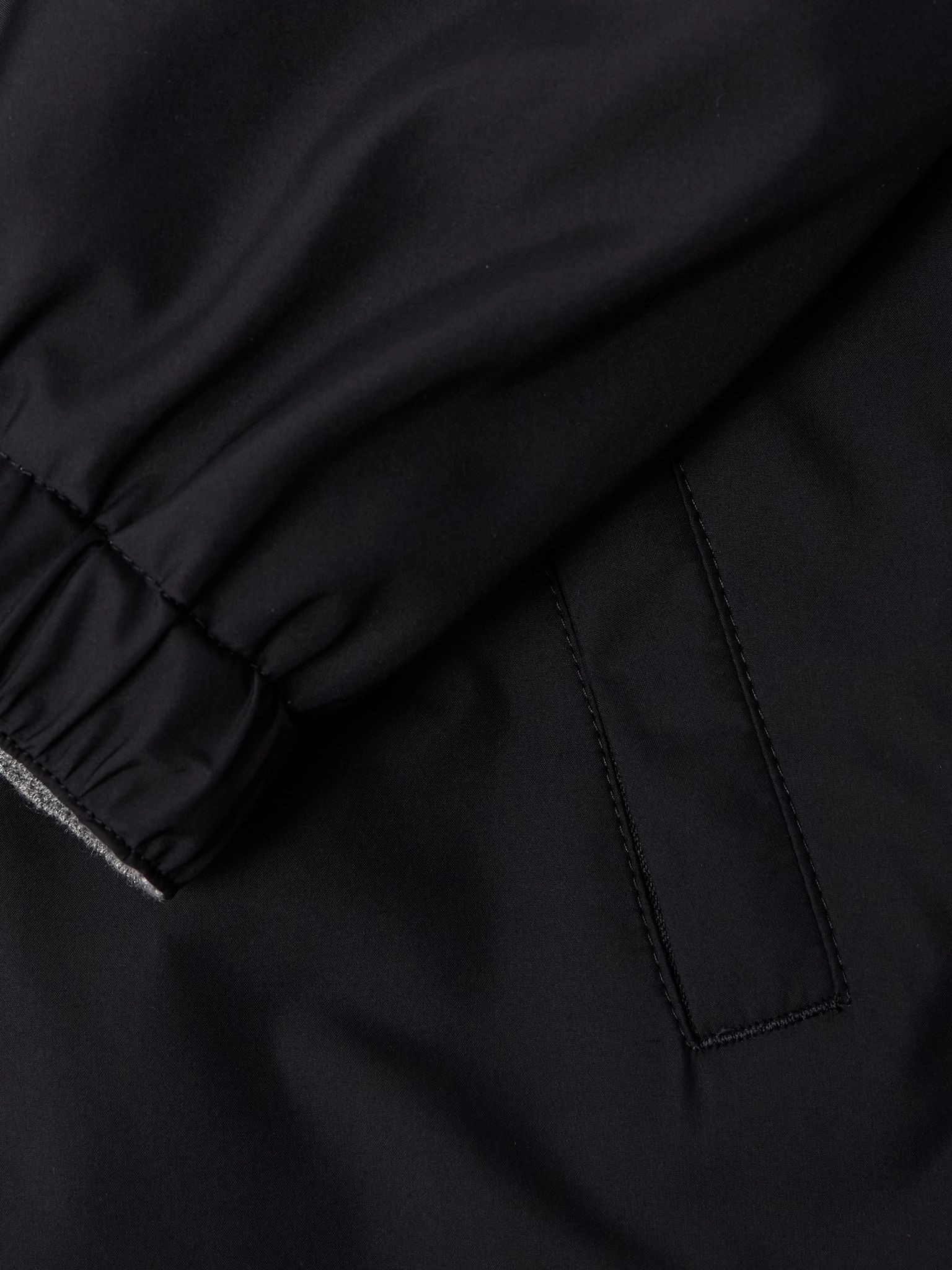 Reversible Shell and Cashmere, Cotton and Silk-Blend Jersey Jacket Navy - 5