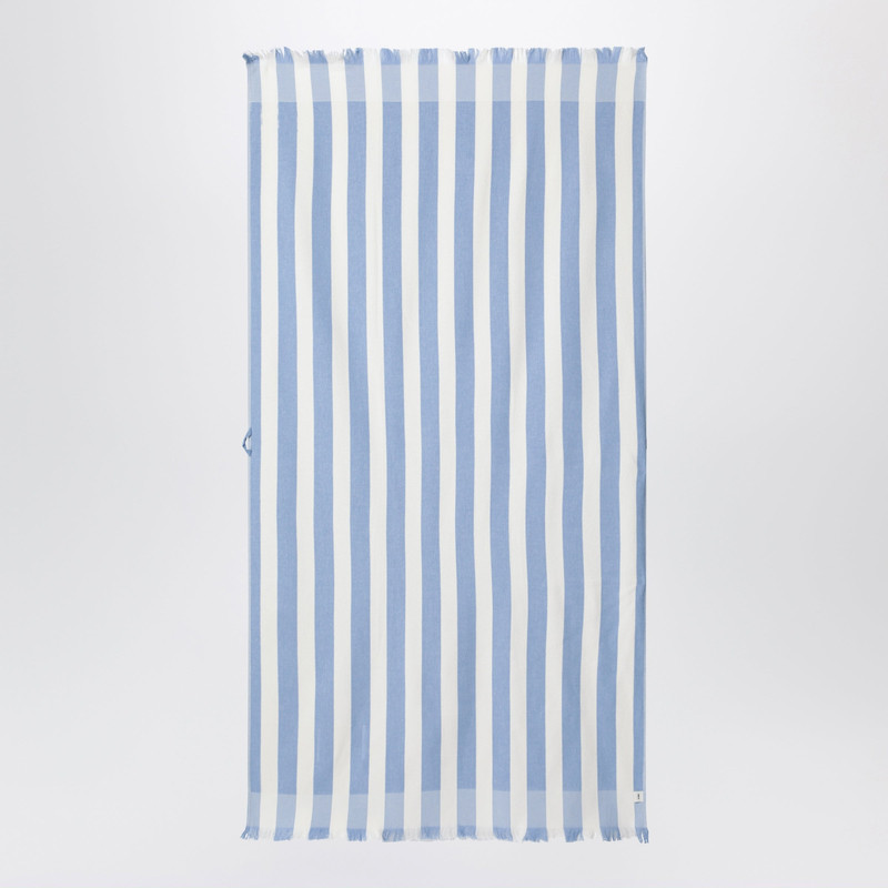 TEKLA Light blue/white striped beach towel outlook