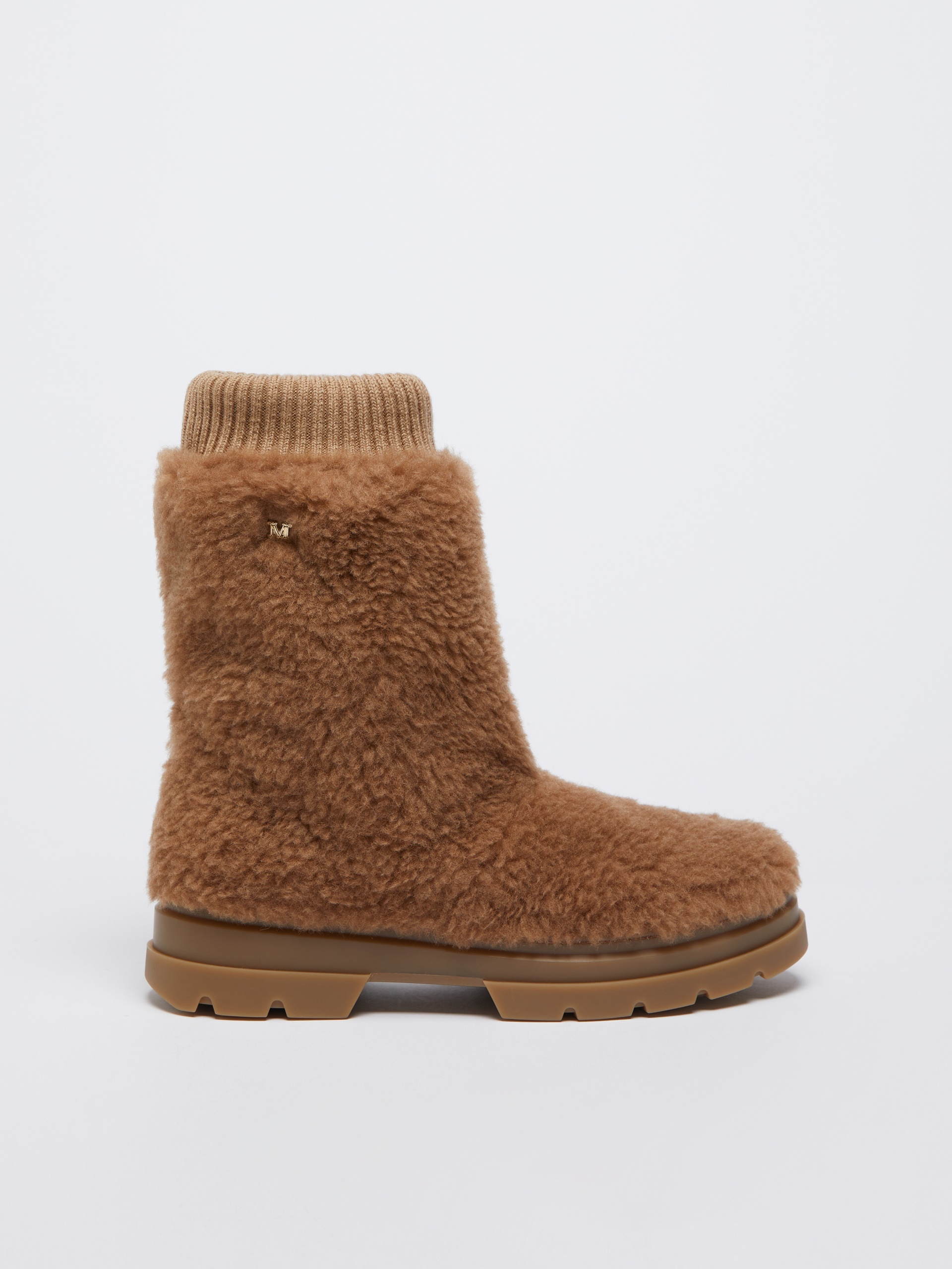 Max Mara Teddy fabric ankle boot | REVERSIBLE