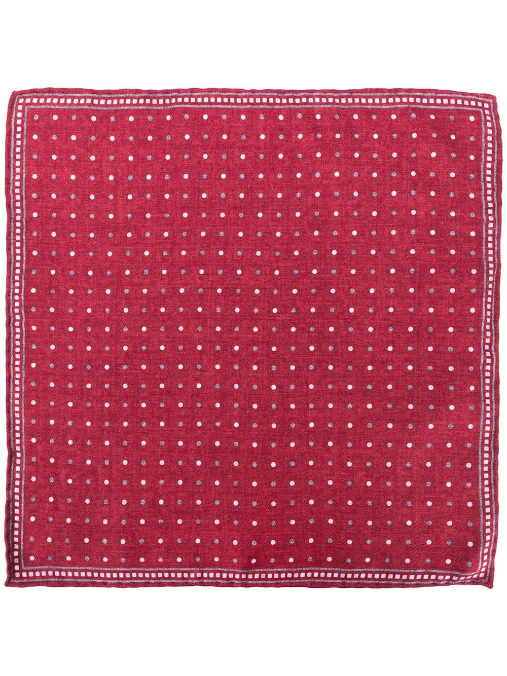 polka-dot silk scarf - 2