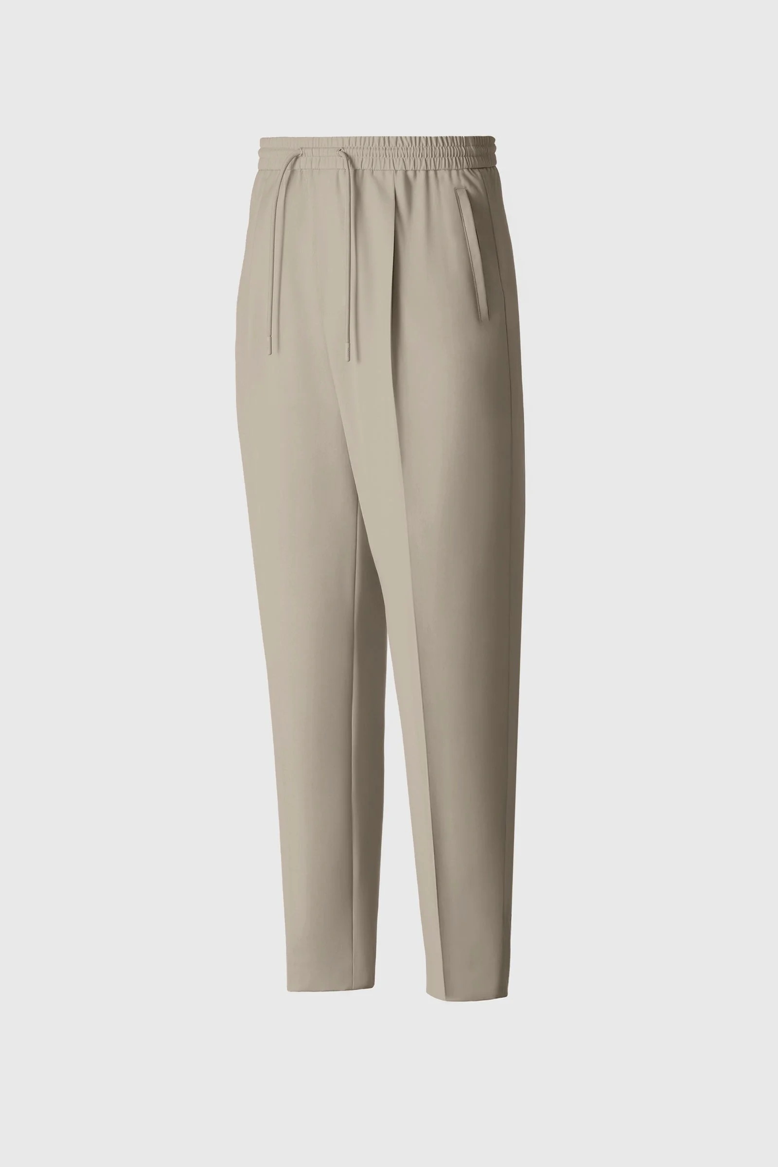 MARTIN-Z Pleated wool pants with elasticized waist - 1