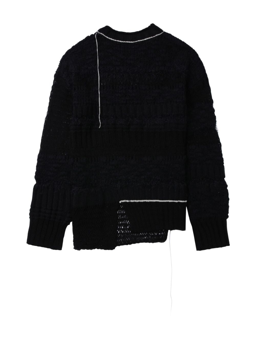 contrast-stitching jumper - 6