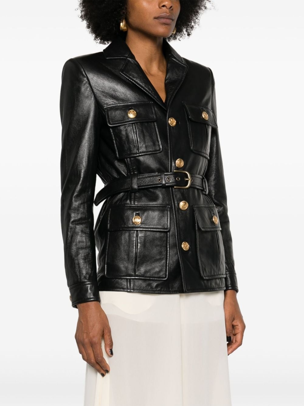 ジャケット Chloe Jackets Chloe - Leather biker jacket Chloe