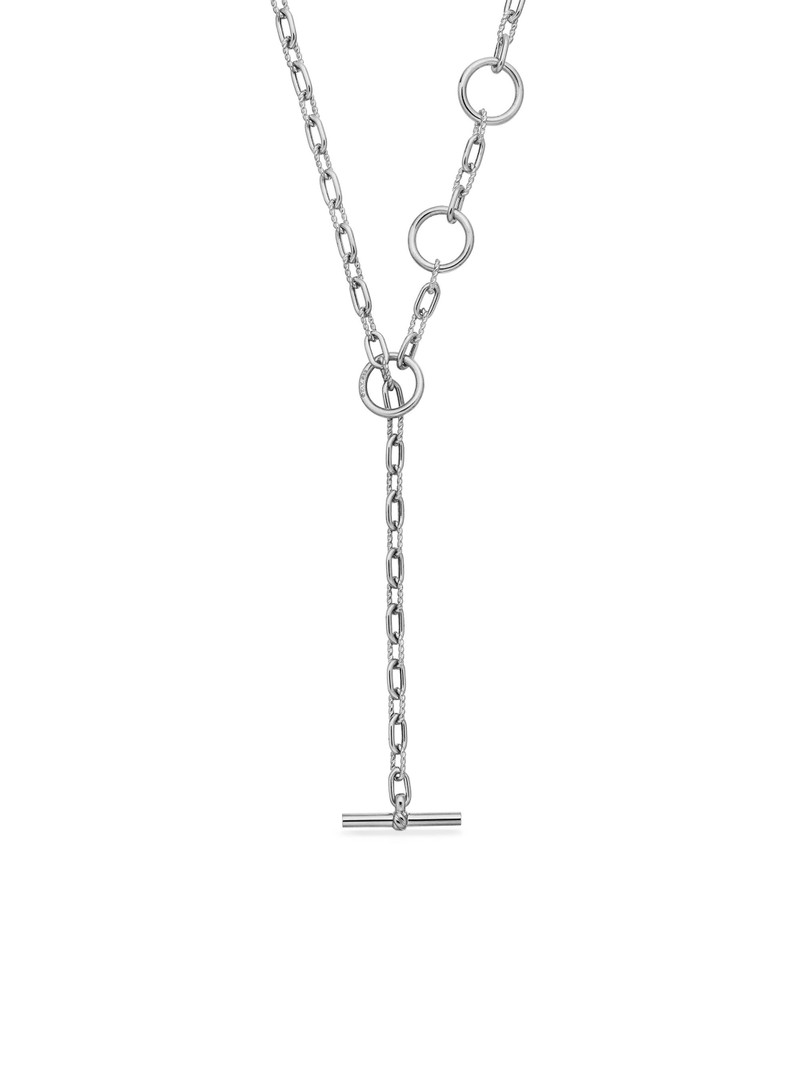 Women's Madison 3-Ring Chain Necklace - Silver 4