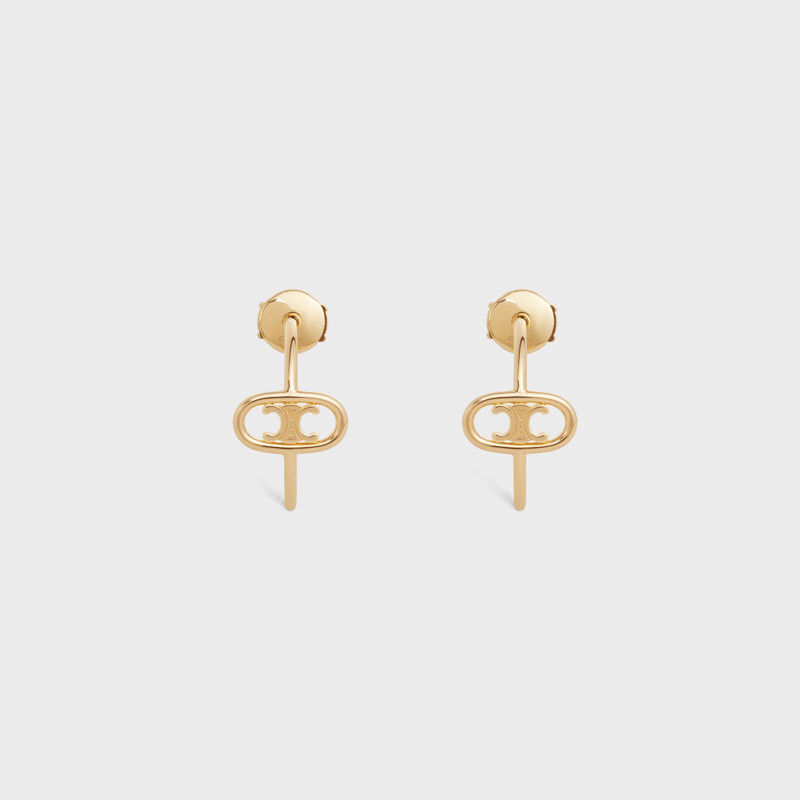 Maillon Triomphe Hoops in Yellow Gold 1