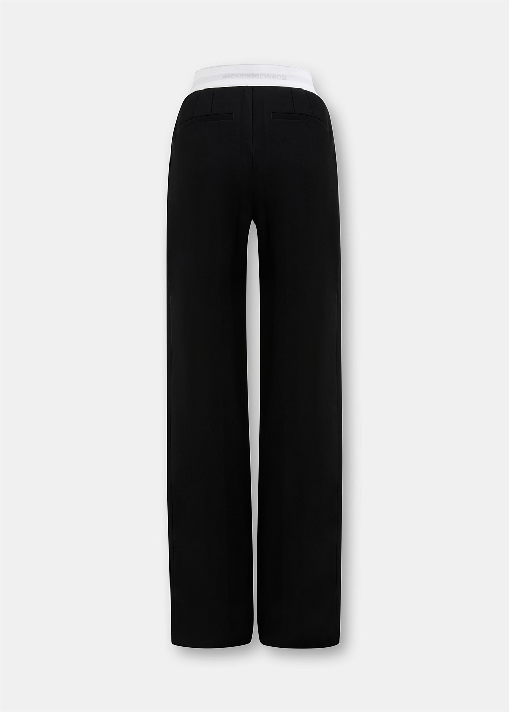 Black High Waisted Logo Trousers - 2