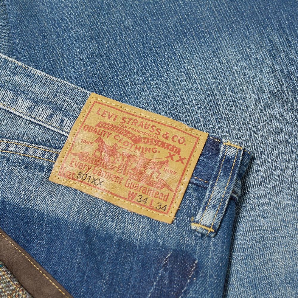 Junya Watanabe MAN x Levi's 501 1947 Wool Patch Washed Jean - 5