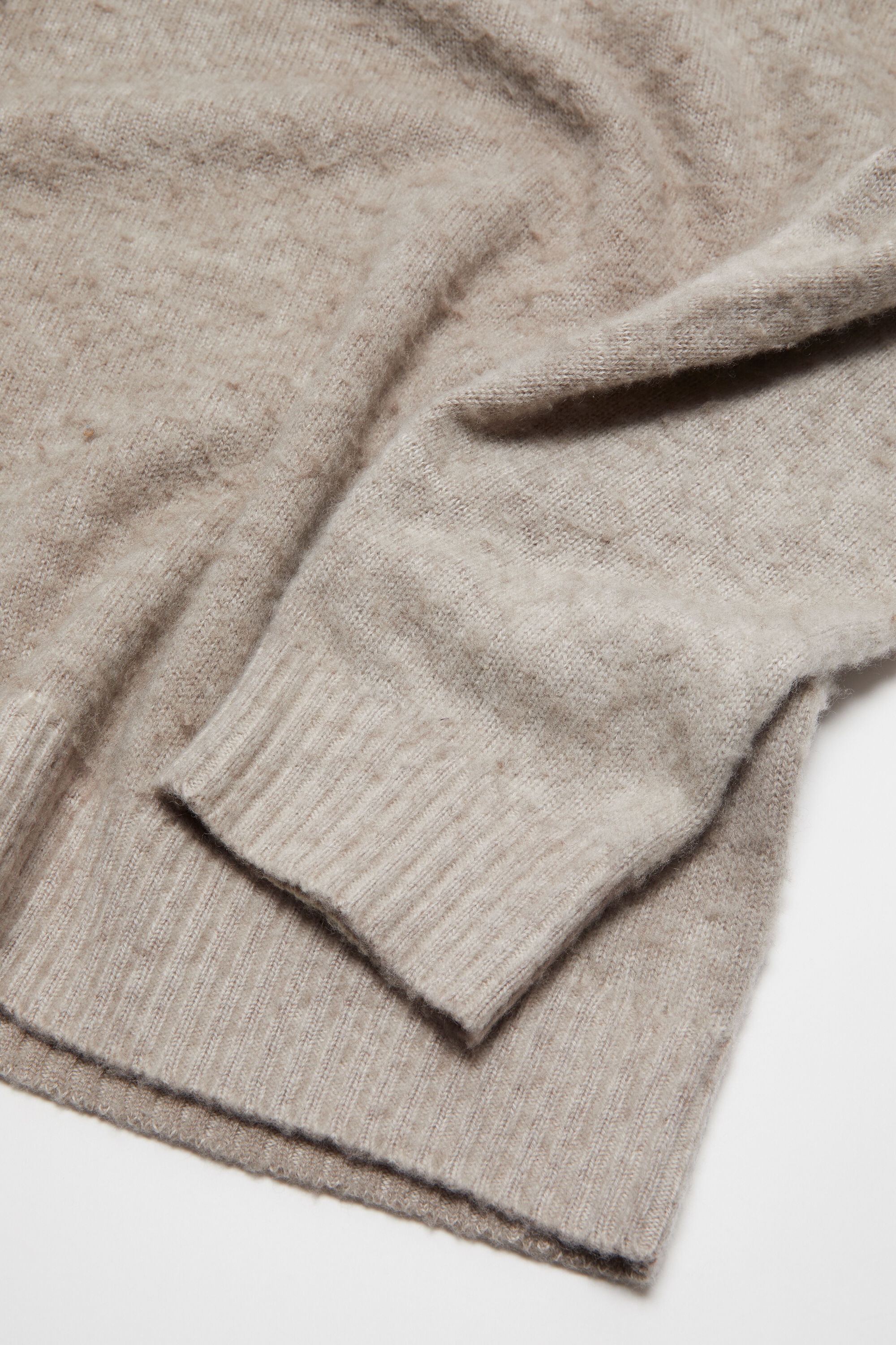 Printed crewneck jumper - Beige - 5