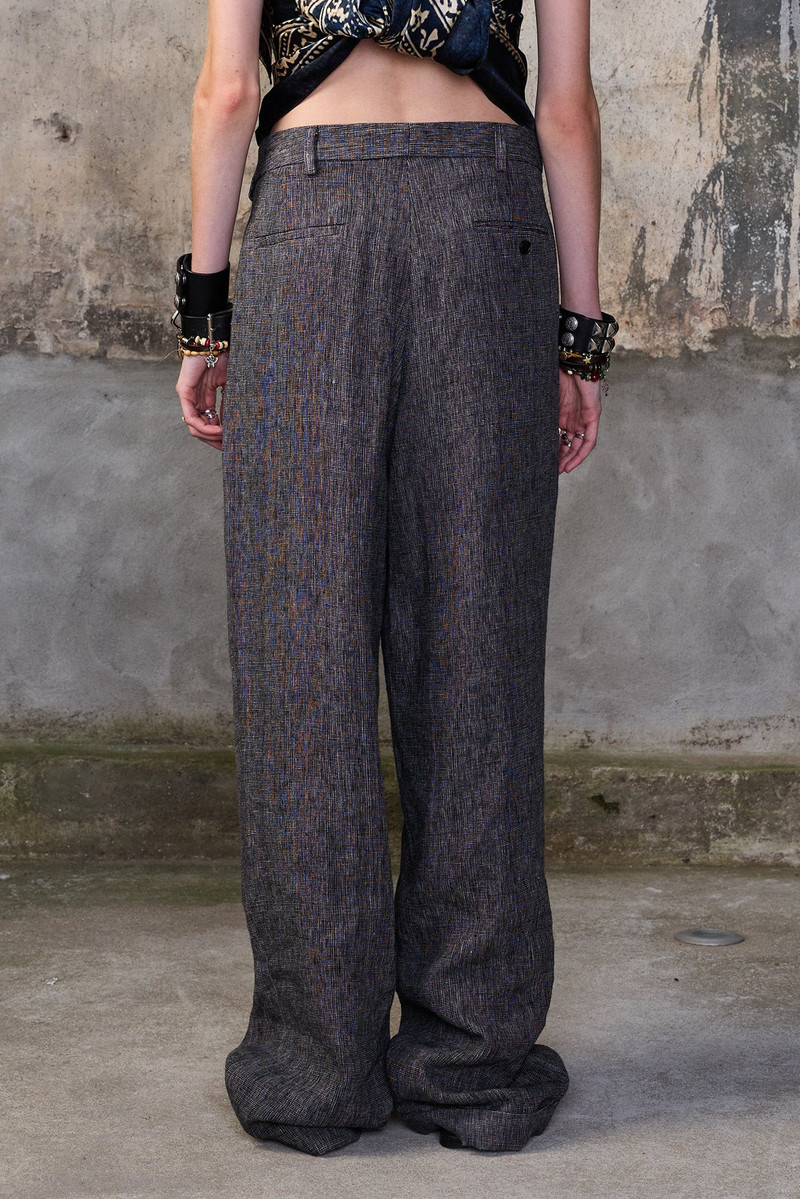 TRIPLE PLEAT CROSSOVER TROUSER 4