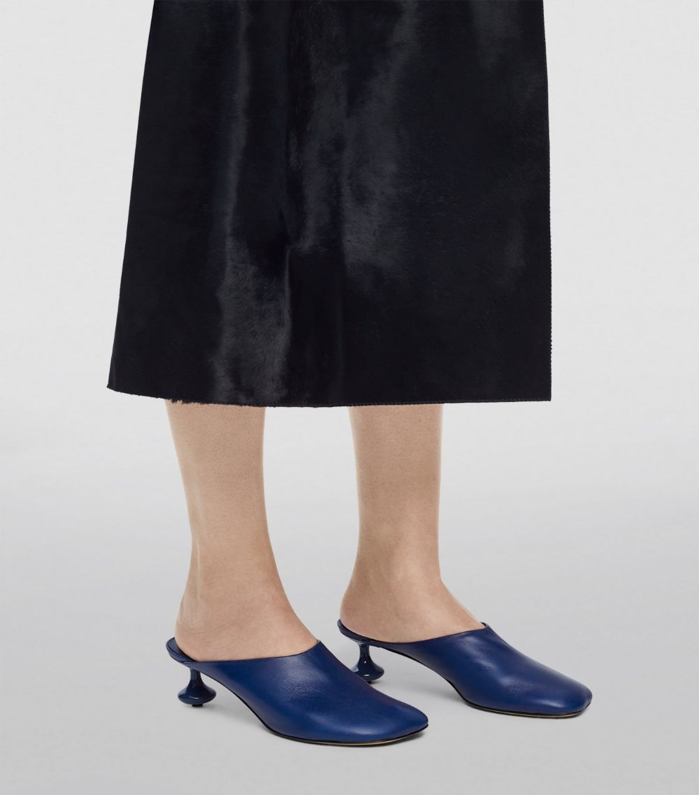 お買い得！！★ ロエベ TOY MULE 45 ★ Toy 45 leather mules in burgundy - Loewe | Mytheresa