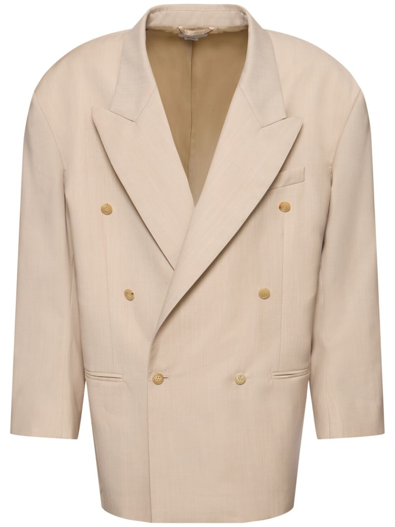Light wool double breasted jacket - 1