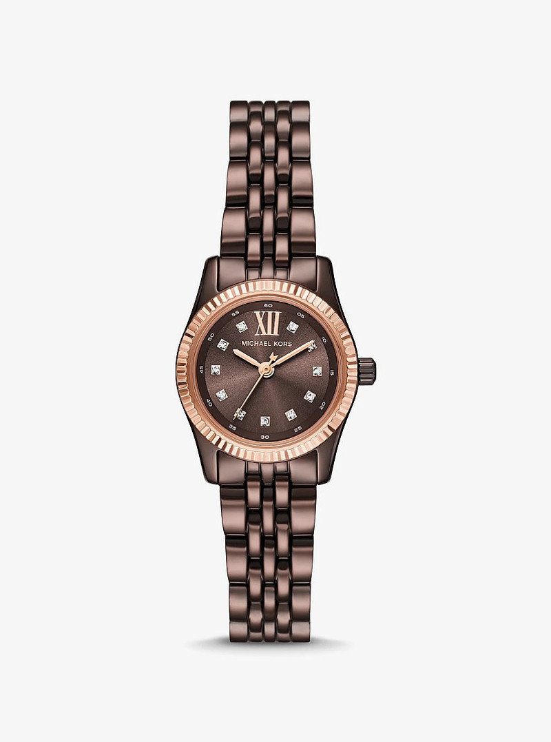 Petite Lexington Pavé Espresso-Tone Watch 1