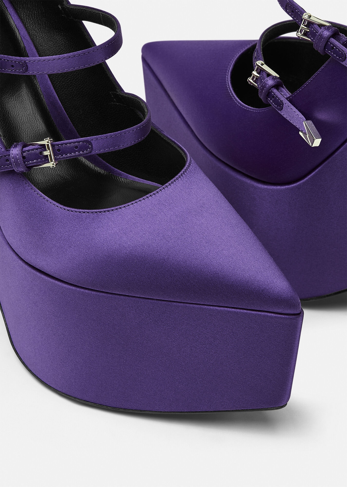 Tempest Satin Platform Pumps - 4