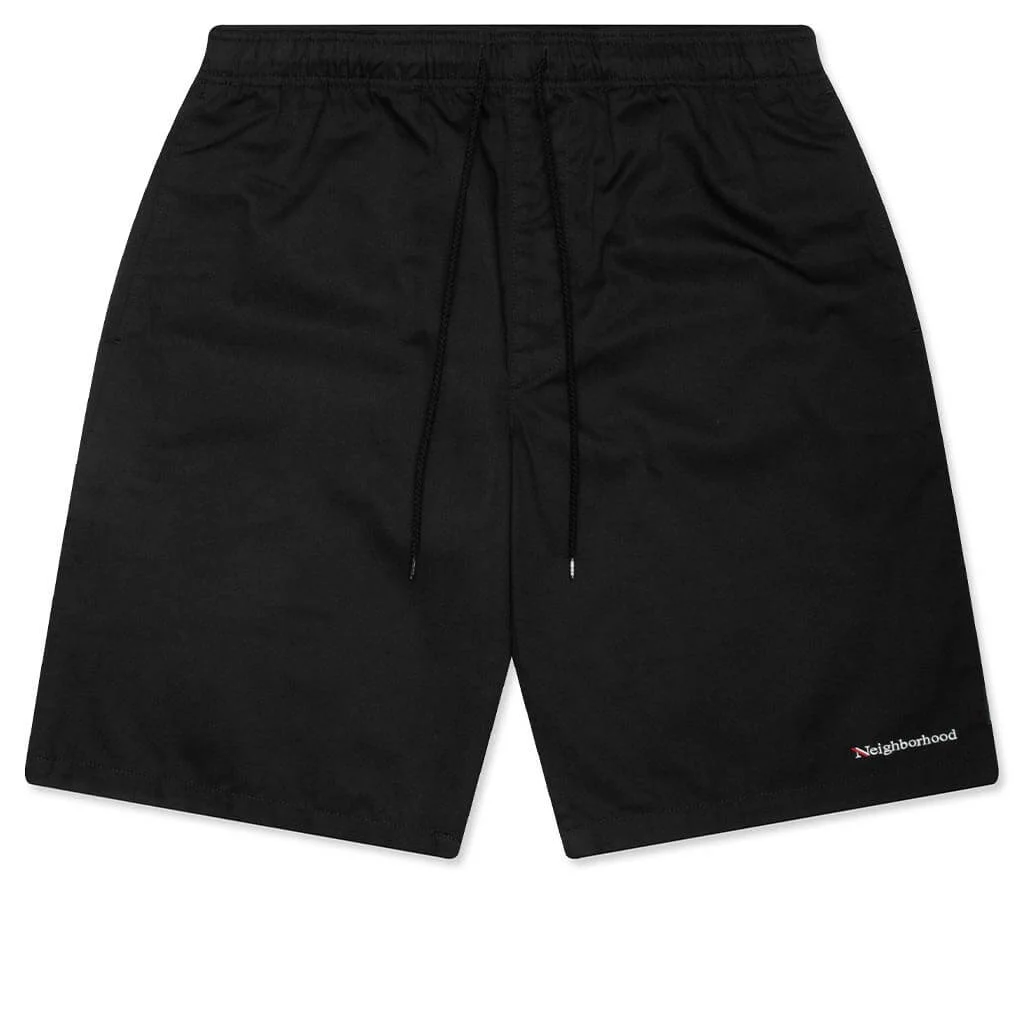 EASY SHORT PANTS - BLACK - 1