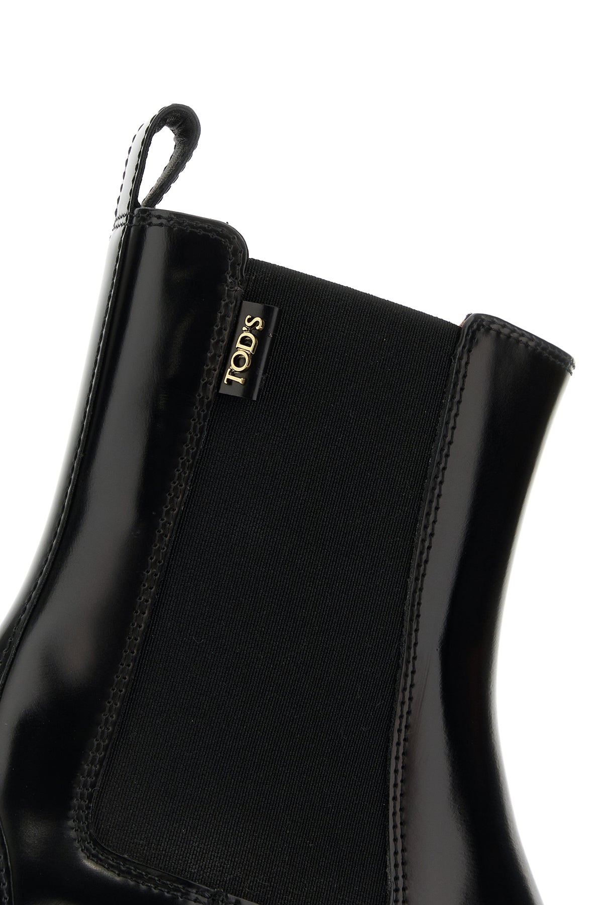 Black leather ankle boots - 4