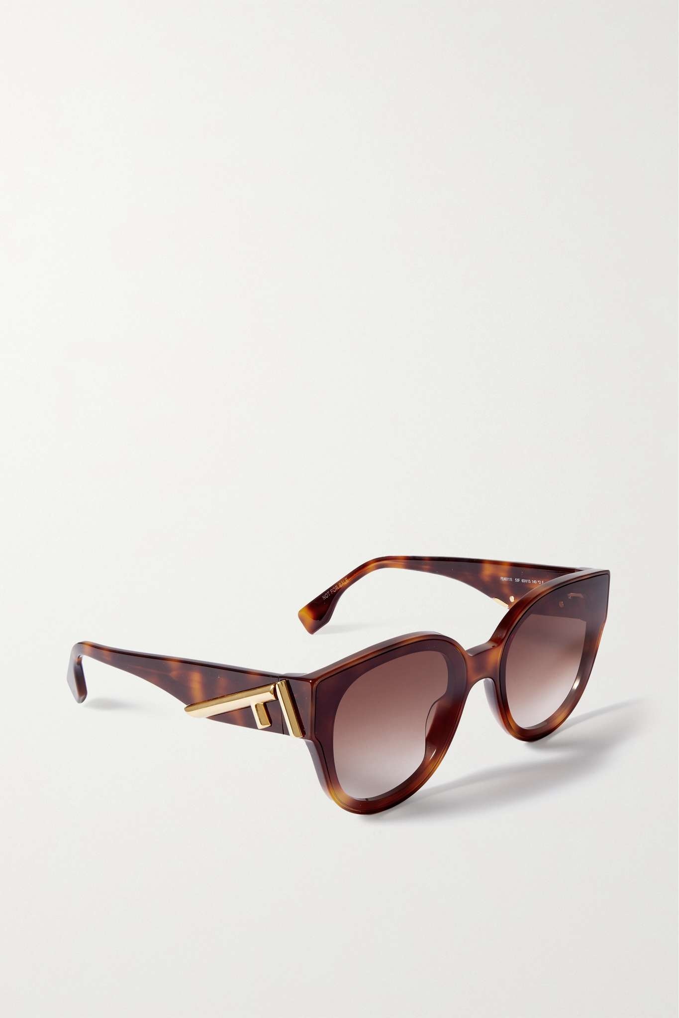 First D-frame embellished tortoiseshell acetate sunglasses - 3