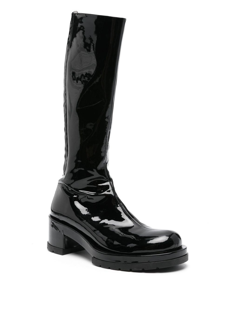 SAPIO 70mm patent-finish boots outlook