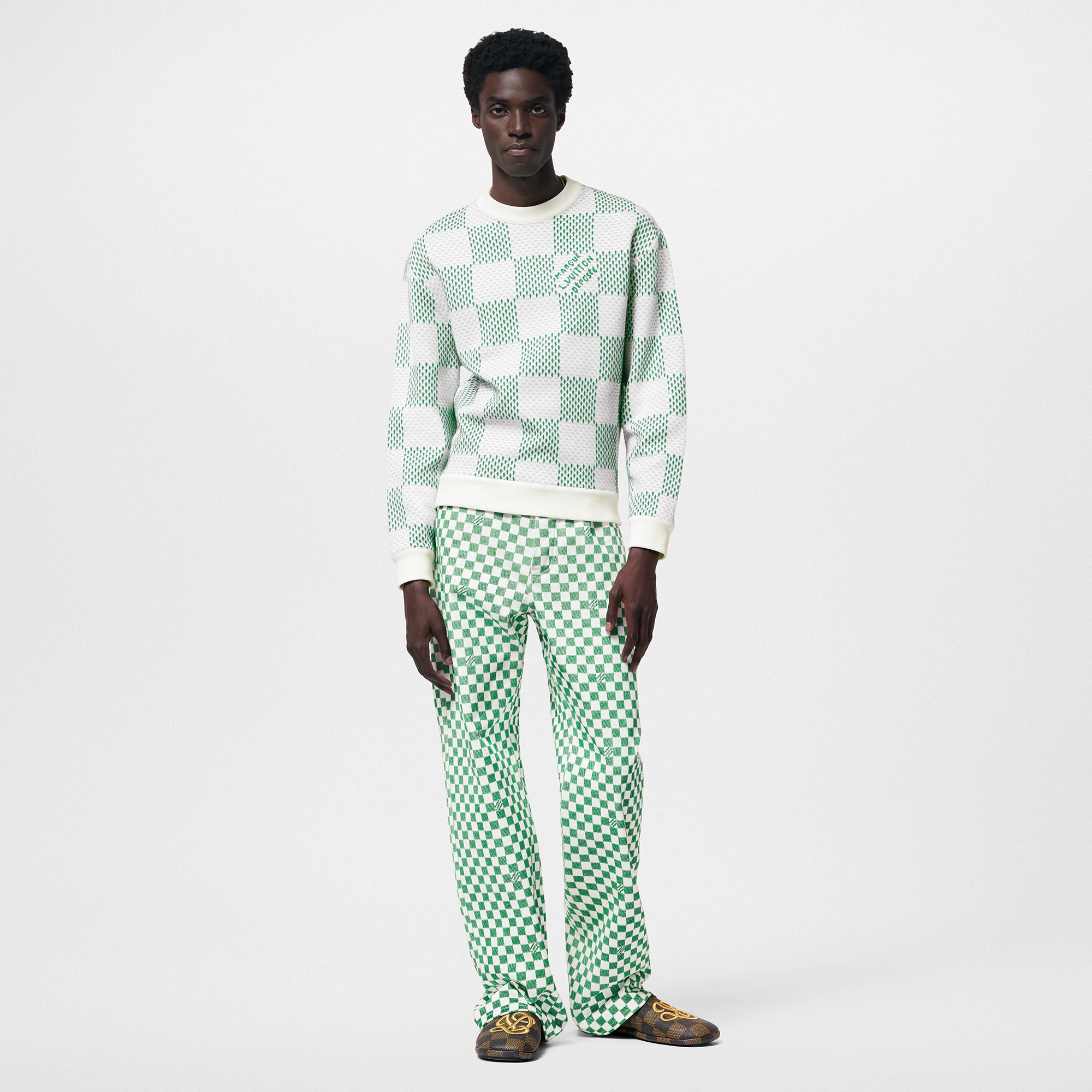 Damier Cotton Sweatshirt - 4