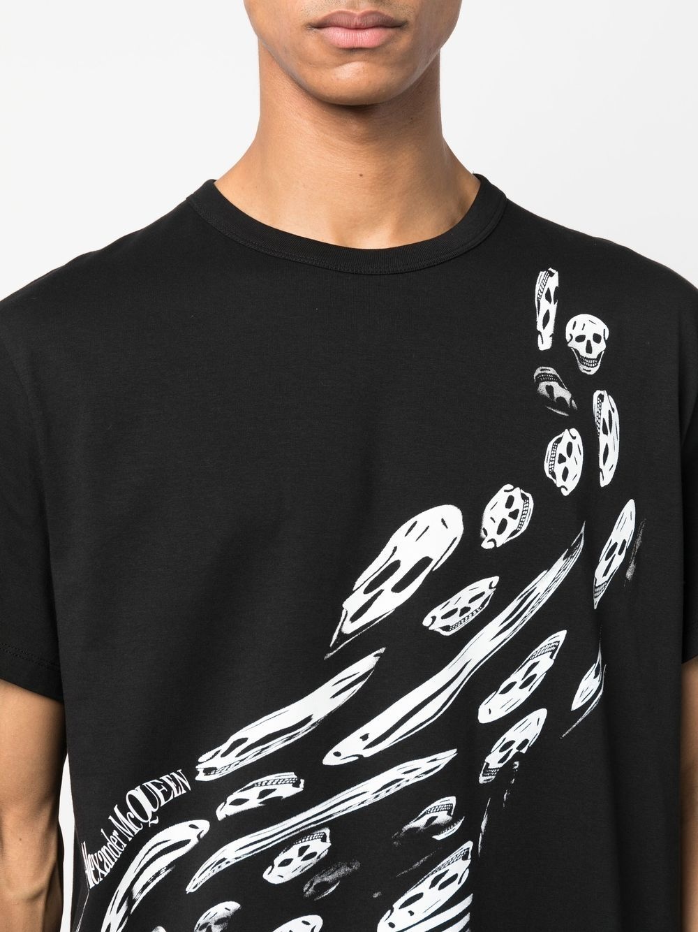 skeleton-print short-sleeved T-shirt - 5