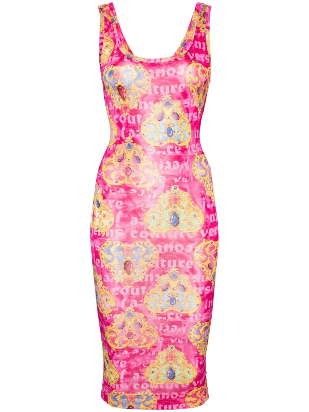 Heart-Couture-print jersey dress - 1